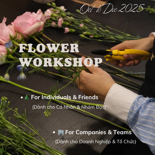   Workshop Mùa Lễ Hội Cuối Năm| Tháng 10 – 12/2025  