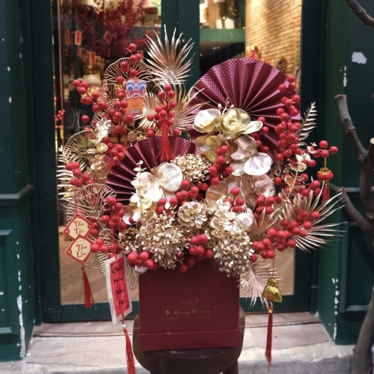 Bình Hoa Đào Đông Tết - T051